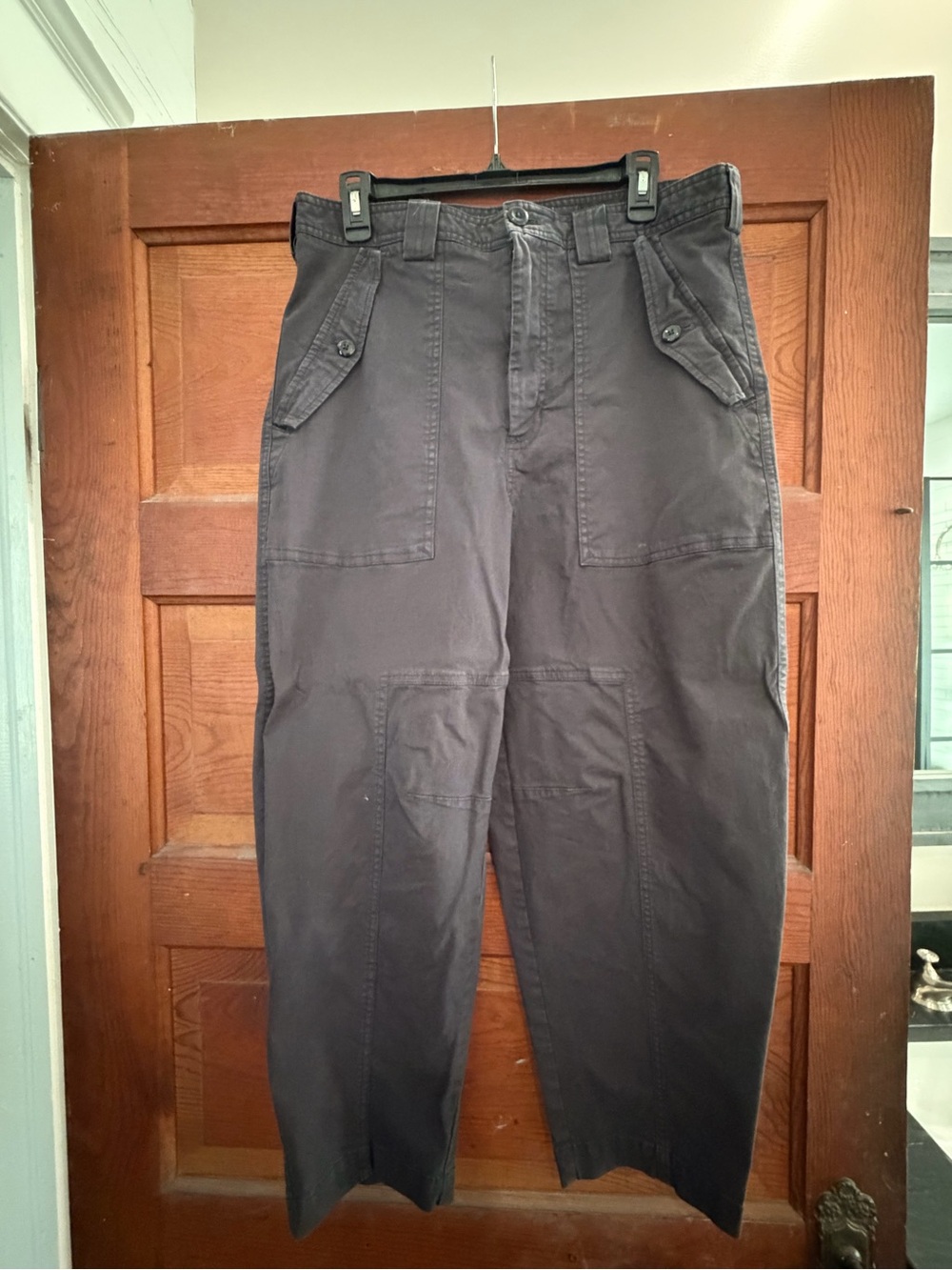 Banana Republic Women's Black Cropped Utility Pants